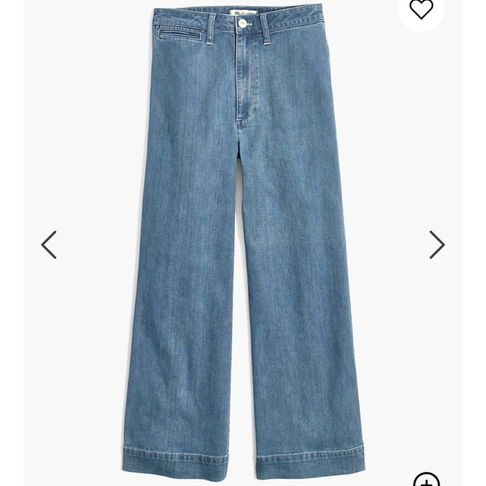 Madewell Emmett Wide Leg Cropped Jeans